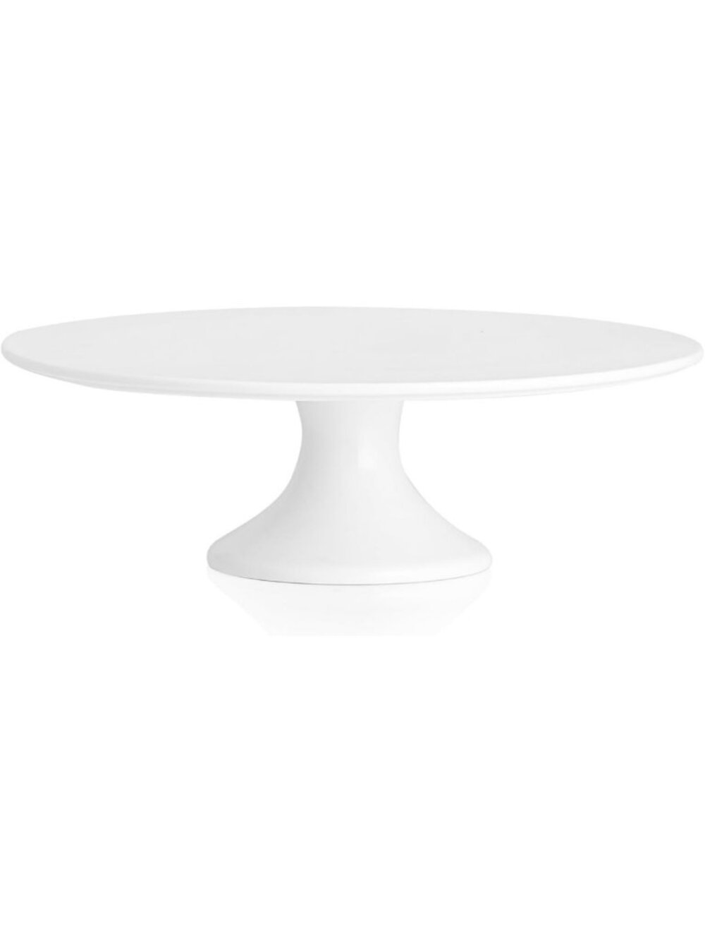 Elegant 12-Inch White Porcelain Cake Stand - Perfect for Desserts & Parties